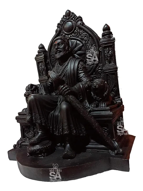 S_A_Gifts_Sai_Amrut_Chhatrapati_Shivaji_Maharaj_The_Legend_of_Maharashtra_Statue_(1_feet,_Black)
