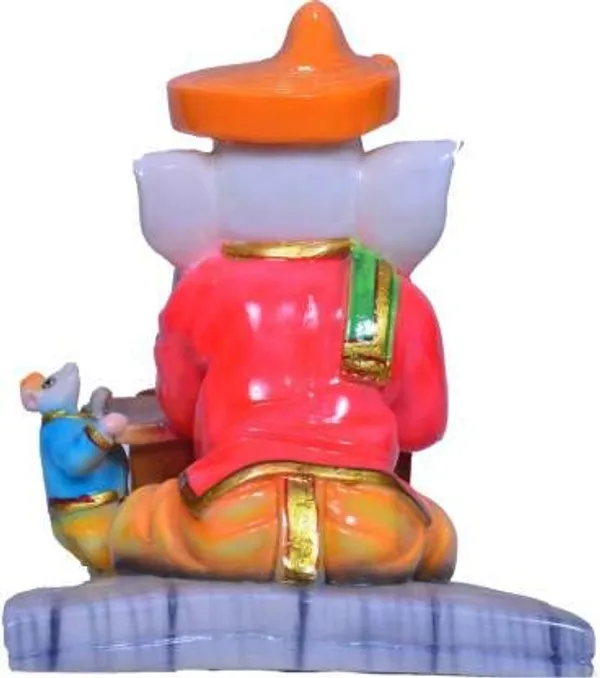 Sai_Amrut_Munim_Ji_Ganesh_Decorative_Showpiece_-_15_cm_(Marble,_Multicolor)