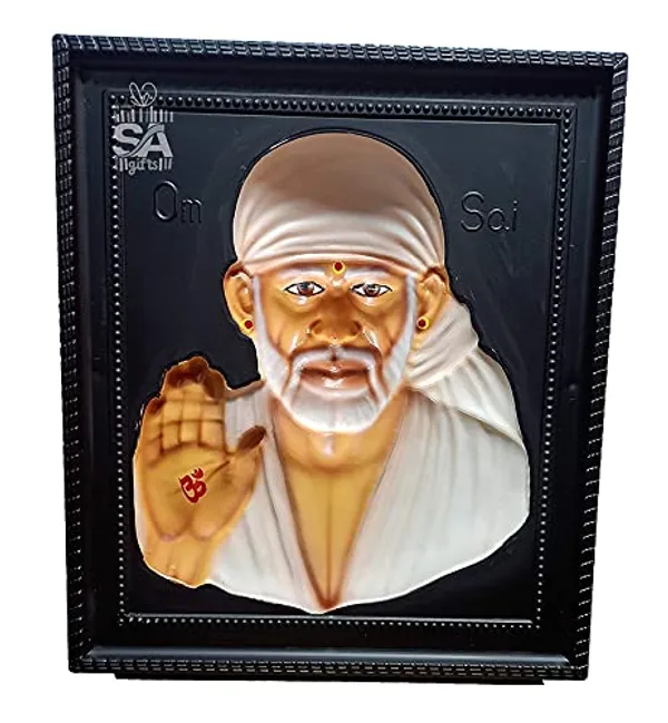 Sai_Amrut_S_A_Gifts_Sai_Baba_3D_Wall_Hanging_Matte_Finish_Photo_Frame_for_Home_Decor_&_Gift