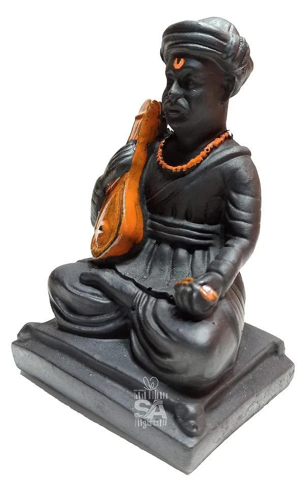 S_A_Gifts_Plastic_Shant_Tukaram_Maharaj_Idol_(Black,_3_x_2_x_3_Inch)