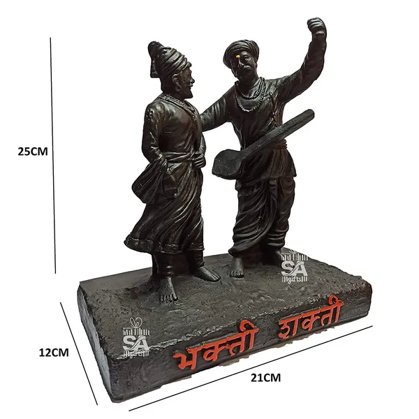 Gifts_Bhakti_Shakti_Resine_Shivaji_Maharaj_and_Shant_Tukaram_Maharaj_Idol/Murti_for_Office_and_Home_Decor_(10_Inch_Black)