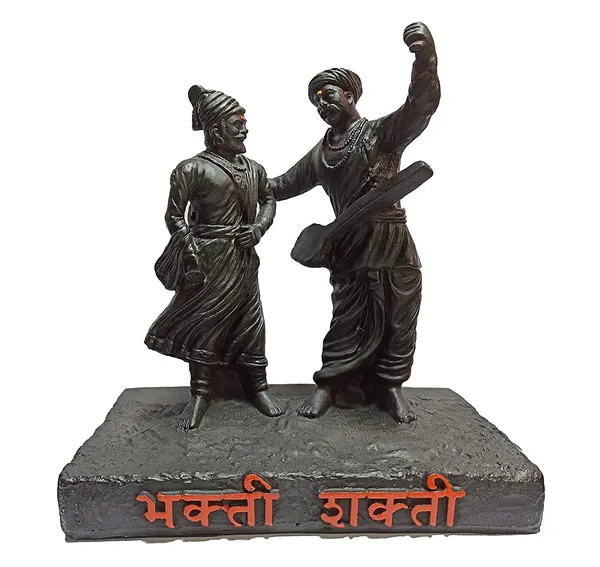 Gifts_Bhakti_Shakti_Resine_Shivaji_Maharaj_and_Shant_Tukaram_Maharaj_Idol/Murti_for_Office_and_Home_Decor_(10_Inch_Black)