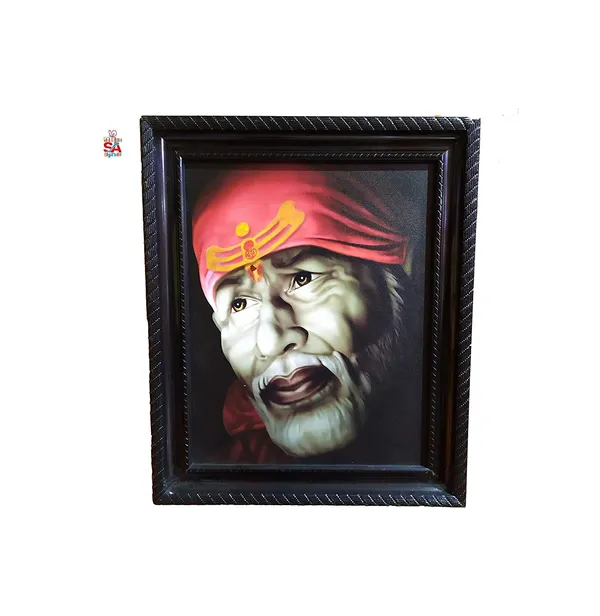 Gifts_Shirdi_Baba_Wall_Hanging_Matte_Finish_Wooden_Photo_Frame_for_Home_Decor_(Red_8_x_10_Inch)
