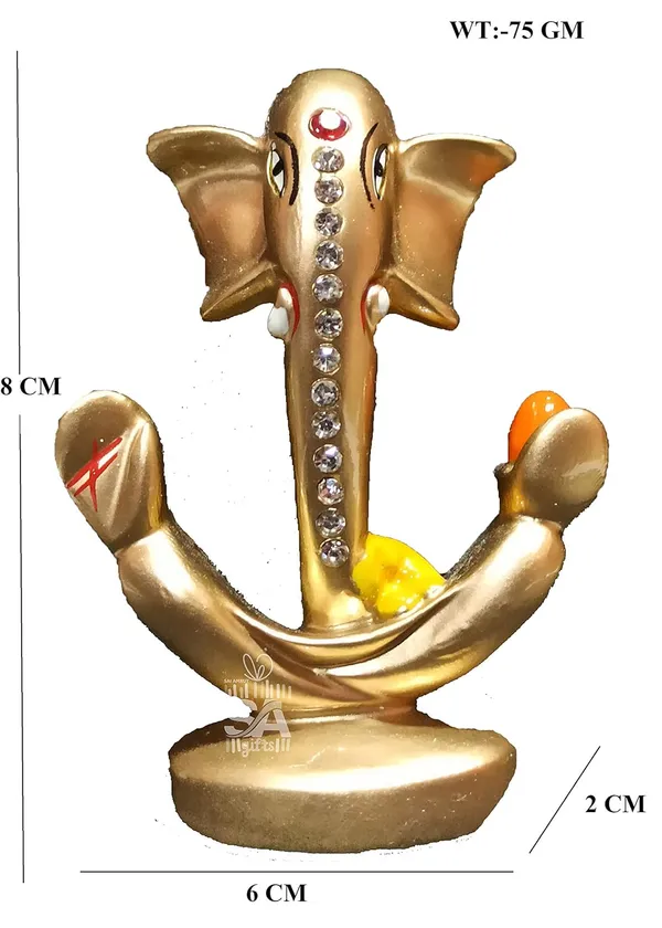 Sai_Amrut_Polyresine_Ganesh_Ji_Idol_for_Car_Dashboard_&_Gifting_Purpose_(3_Inch,_Gold)