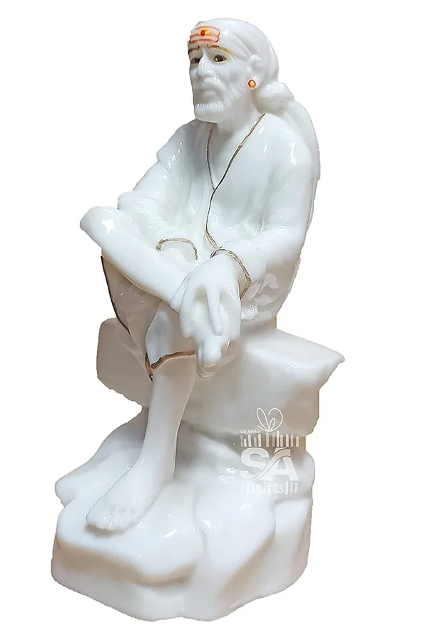 Sai_Amrut_Sai_Baba_Murti_Marble_Dust_Idol_Statue_for_Pooja_(White)_(7.5_Inch,_Fancy)