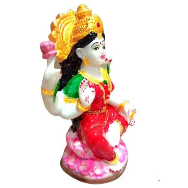 Sai_Amrut_Handcrafted_Laxmi_MATA_ji_Idol/Statues_for_Home_Decor,_Pooja_(Multicolor)