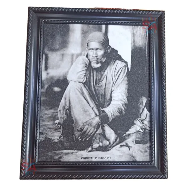 Sirdi_Sai_Baba_Idol_Photo_Frames_for_Home_and_Pooja_Room_(12_X_15_Inch,_Black_and_white2)