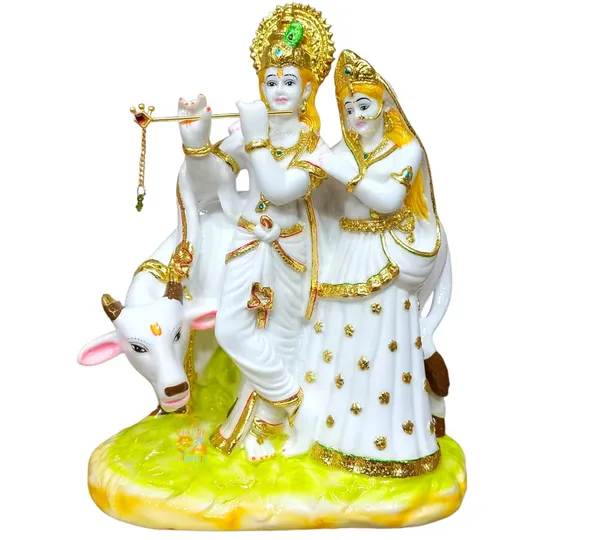 Radha_Krishna_Idol/Murti/Figurine.Lord_Radha_Krishna_Idol_for_Anniversary_House_Warming_Gift_(9_x_5_x_3_in)