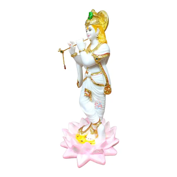 Home_Decor_Gold_Foil_Work_Marble_Idol_Lord_Krishna_Sculpture_Idol_Decorative_Pooja_Showpiece_(12_Inch)_(White_&_Pink)