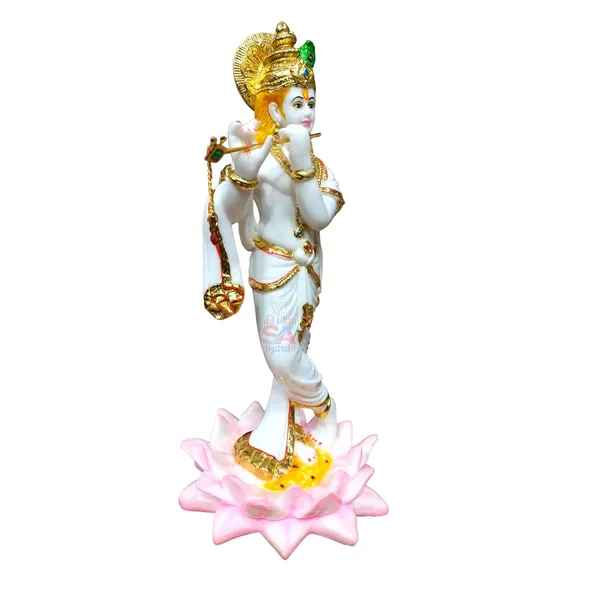 Home_Decor_Gold_Foil_Work_Marble_Idol_Lord_Krishna_Sculpture_Idol_Decorative_Pooja_Showpiece_(12_Inch)_(White_&_Pink)