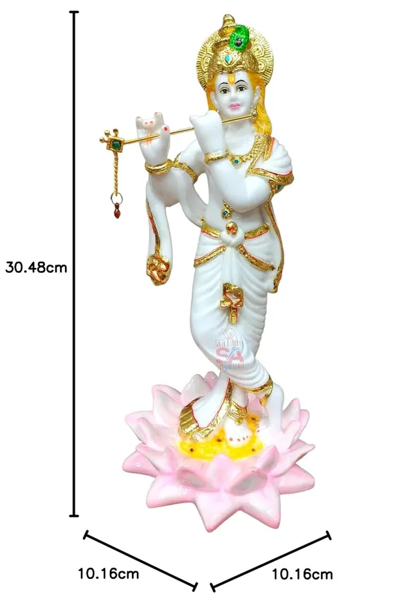 Home_Decor_Gold_Foil_Work_Marble_Idol_Lord_Krishna_Sculpture_Idol_Decorative_Pooja_Showpiece_(12_Inch)_(White_&_Pink)