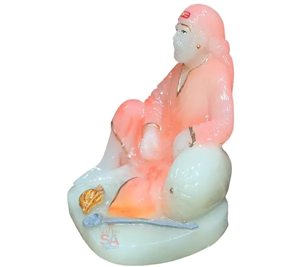 Sai_Baba_Murti_Marble_Dust_Idol_Statue_for_Pooja_(Radium_Glowing_in_Night)_(Orange)