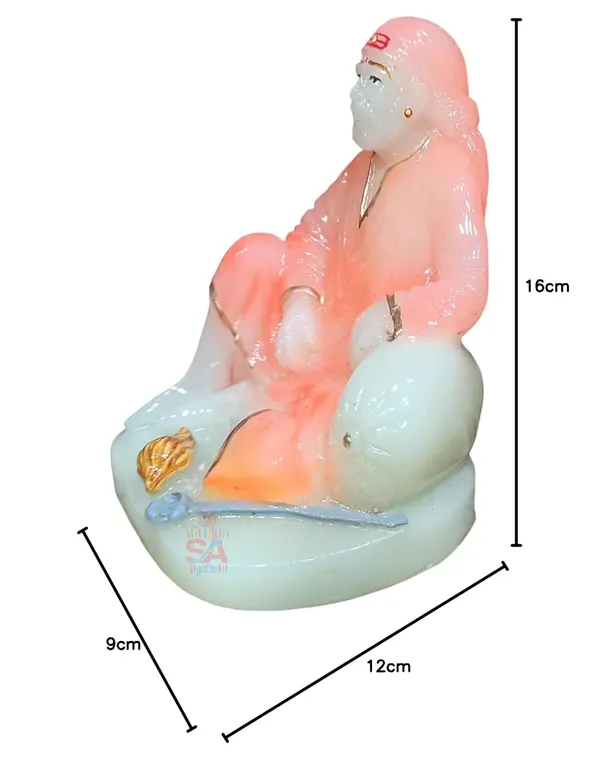 Sai_Baba_Murti_Marble_Dust_Idol_Statue_for_Pooja_(Radium_Glowing_in_Night)_(Orange)