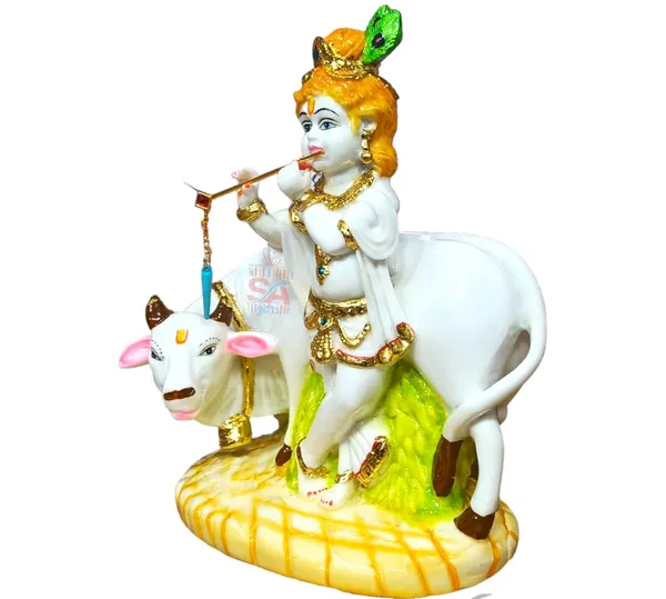 Decorative_Gold_Plated_Marble_Krishna_with_Cow_Statue_for_Home_and_Office_Decor_Krishna_Murti_(8_Inch)