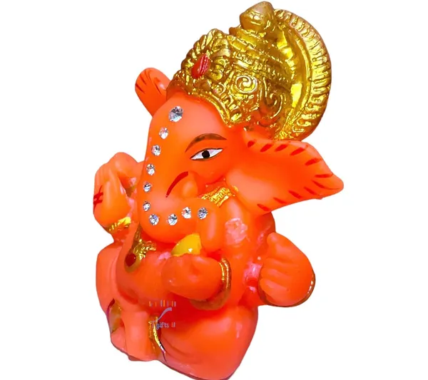 Marble_Orange_Matte_Ganeshji_Idol_for_Car_Dashboard_(3Inch)_(Orange_3)