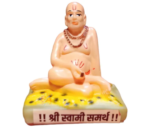 Sai_Amrut_Marble_Swami_Samarth_God_Idol_Statue_in_Sitting_Position_for_Car_Dashboard_(2.5_Inch,_Marble)
