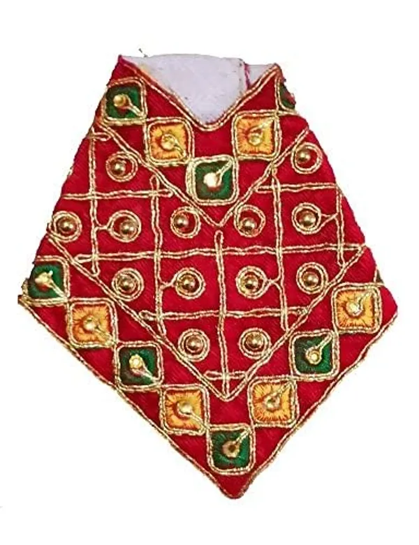 Handcrafted_Sai_Baba_Poshak_Dresses_-_Multi-Coloured_Velvet_Cloth_-_Sai_Ram_Vastra_-_Unique_and_Divine_Sai_Baba_Dress_Set_-_Pack_of_7_(3No_7.5_Inch,_Design_-_3)