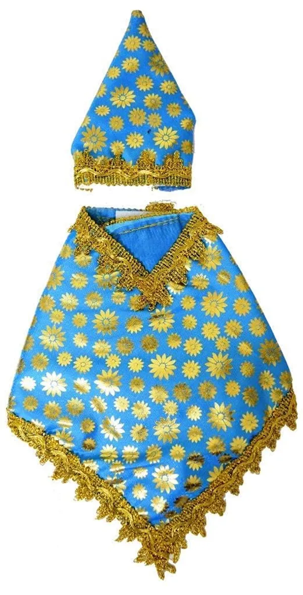 Handcrafted_Sai_Baba_Poshak_Dresses_-_Multi-Coloured_Velvet_Cloth_-_Sai_Ram_Vastra_-_Unique_and_Divine_Sai_Baba_Dress_Set_-_Pack_of_7_(4No_9_Inch,_Design_-_4)