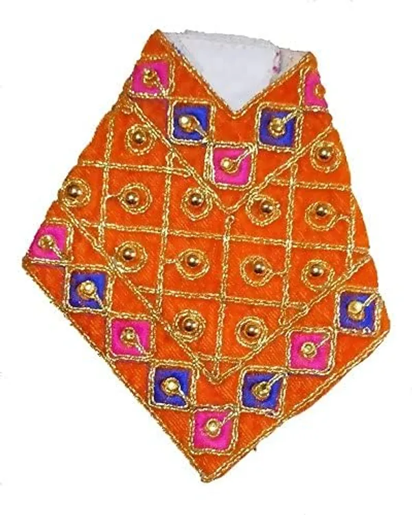 Handcrafted_Sai_Baba_Poshak_Dresses_-_Multi-Coloured_Velvet_Cloth_-_Sai_Ram_Vastra_-_Unique_and_Divine_Sai_Baba_Dress_Set_-_Pack_of_7_(4No_9_Inch,_Design_-_3)