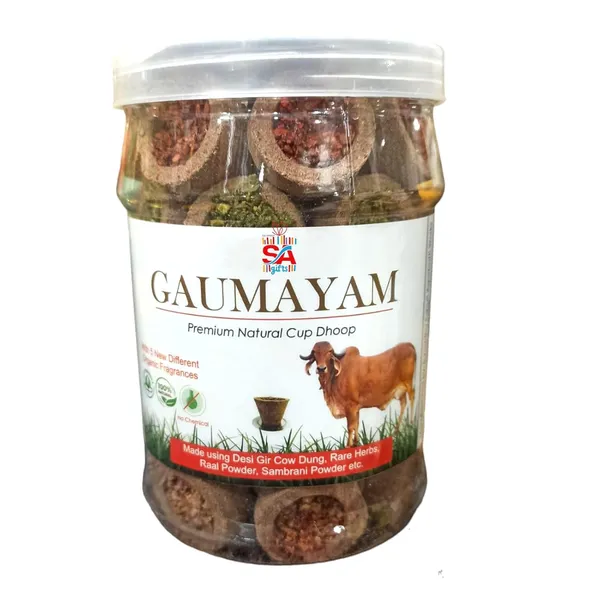 Organic_Cow_DUK_Fragrances_Incense_Havan_Cups,_Premium_Panch_Dhoop_Cups_(40Pcs)