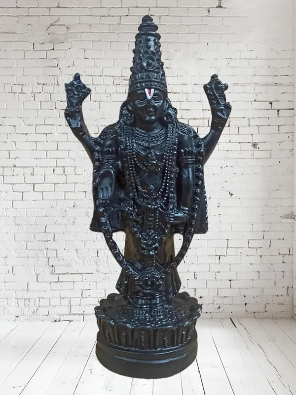 Balaji_murti_for_car_(Black_(Marble))_3Inch,_Religious