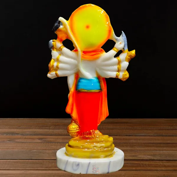 Marble_God_Lord_Panchmukhi_Hanuman_Bajrangbali_Bhagwan_Multicolor_Idol_Religious_Home/Office_Mandir_Murti_(Standing_(9_inch))