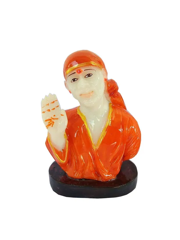 Gifts_Shirdi_Sai_Baba_Marble_Dust_Idol_Murti_For_Car_Ashboard_Orange_2_In_More
