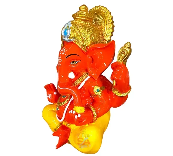 Sinduri_Ganpati_Bappa_Ganesh_Murti_Idol_And_Statue_For_Mandir_Home_Decor_More