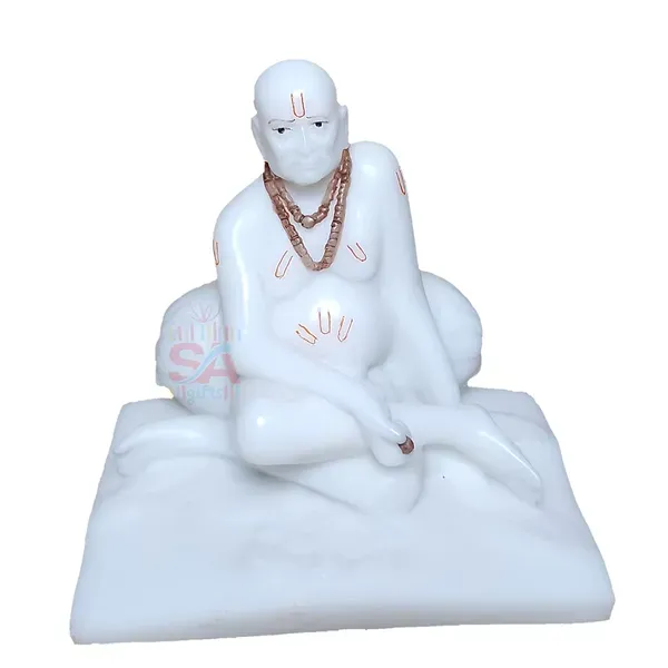 Swami_Samarth_Marble_Idol_Murti_In_Sitting_Position_5_Inch_White