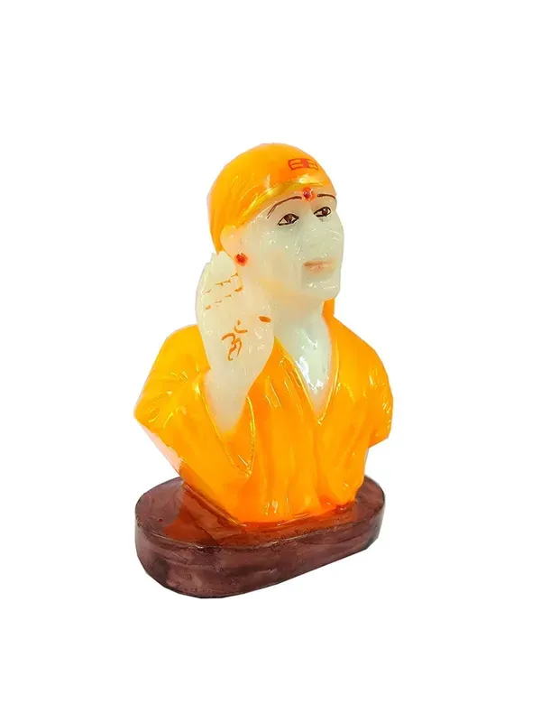 Gifts_Shirdi_Baba_Marble_Dust_Idol_Murti_For_Car_Dashboard_Yellow_2_Inch