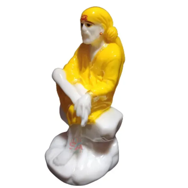 Sai_Baba_Murti_Italian_Marble_Dust_Idol_Statue_For_Pooja_Yellow_3_5_Inch