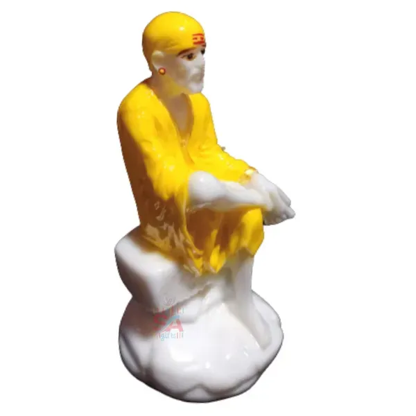 Sai_Baba_Murti_Italian_Marble_Dust_Idol_Statue_For_Pooja_Yellow_3_5_Inch