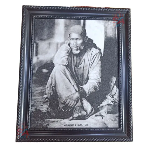 Sirdi_Sai_Baba_Idol_Photo_Frames_For_Home_And_Pooja_Room_12_X_15_Inch_Bla_More