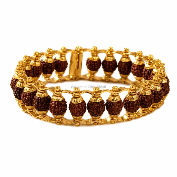 Premium_Rudraksha_Gold_Bracelet_for_Men_&_Women_|_Spiritual_Bracelet_|_Sai_Amrut_Gifts,_Shirdi