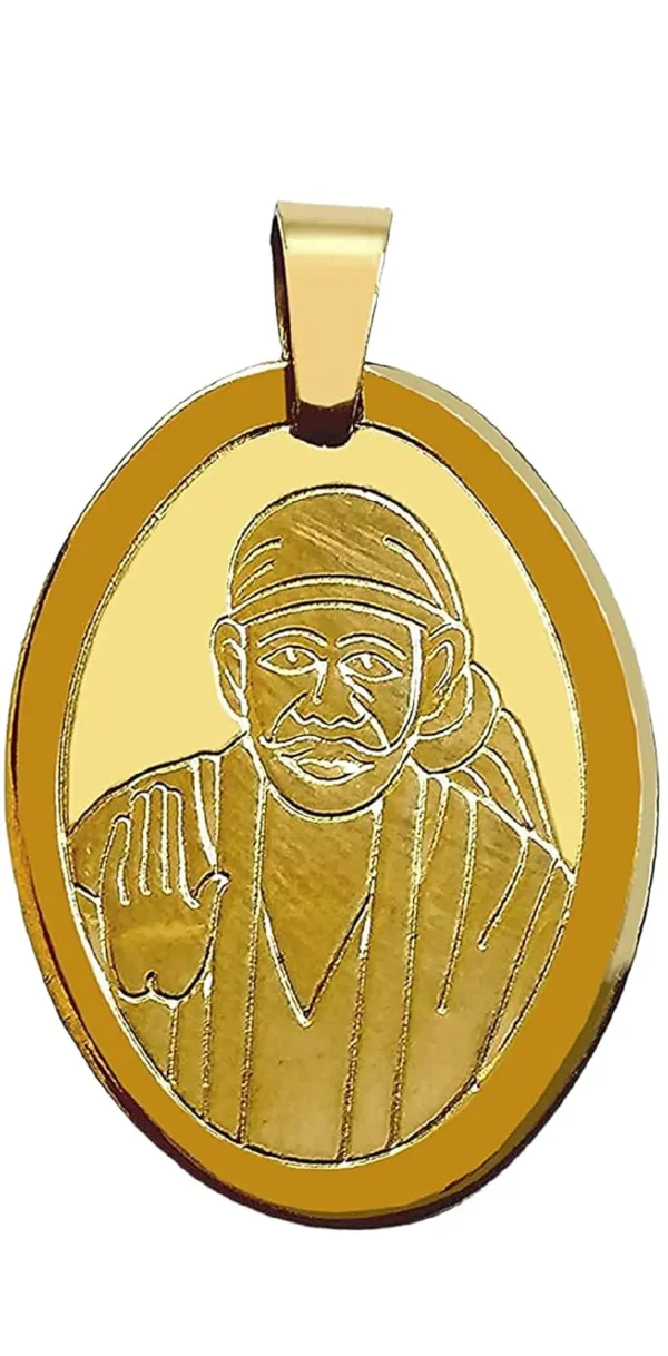 Sai_Amrut_Sai_Baba_Gold_Pendent_And_Chain_With_2_Year_Color_Guarantee_Oval