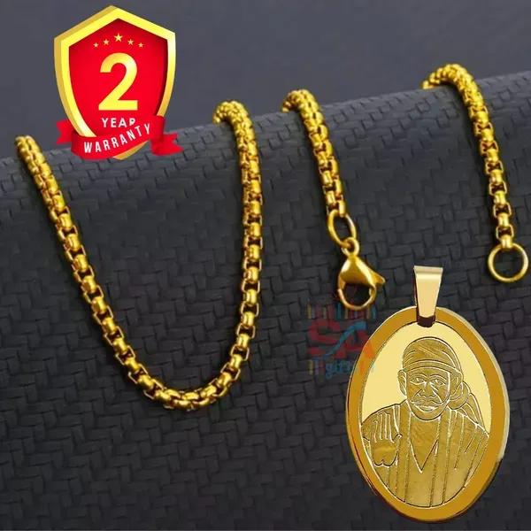 Sai_Amrut_Sai_Baba_Gold_Pendent_And_Chain_With_2_Year_Color_Guarantee_Oval