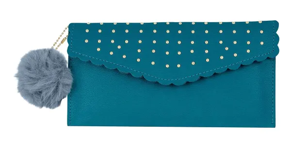 Sai_Amrut_Women_S_Gold_Bead_Pattern_Scalloped_Clutch_Purse_Wallet_With_Faux_More