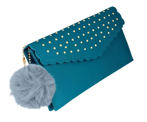 Sai_Amrut_Women_S_Gold_Bead_Pattern_Scalloped_Clutch_Purse_Wallet_With_Faux_More