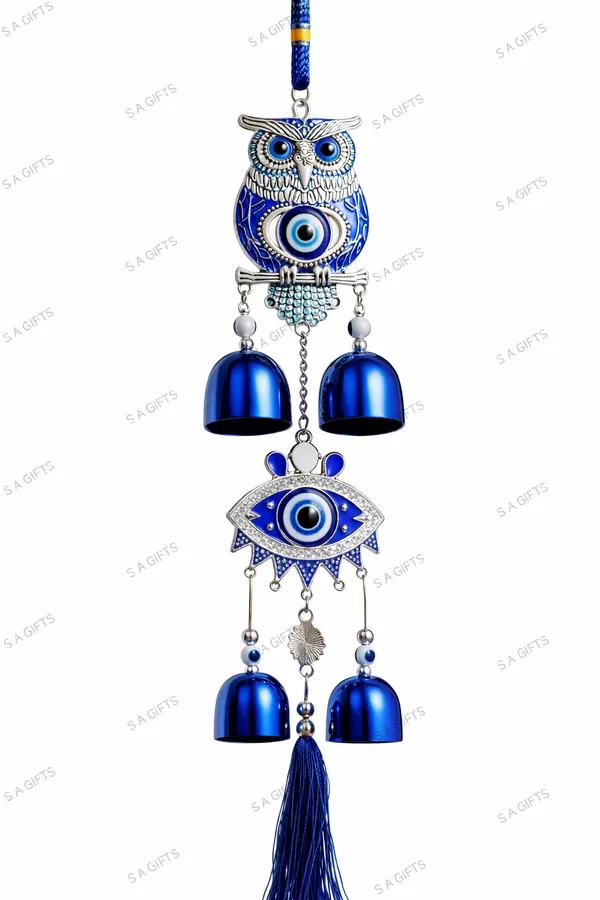 Sai_Amrut_Gifts_Blue_Evil_Eye_Owl_Hanging_Wind_Chime_|_Home_Decor_Door_Car_Hanging_|_Protection_&_Good_Luck_Charm
