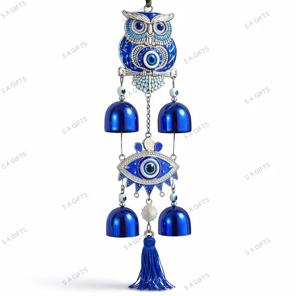 Sai_Amrut_Gifts_Blue_Evil_Eye_Owl_Hanging_Wind_Chime_|_Home_Decor_Door_Car_Hanging_|_Protection_&_Good_Luck_Charm