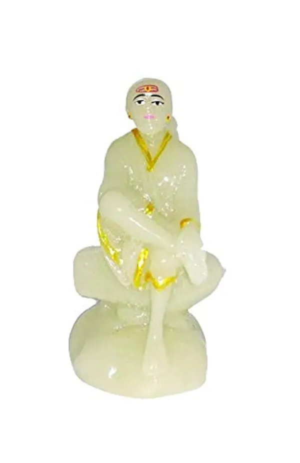 Stone_Sai_Baba_Radium_Idol_3_Inch_Green