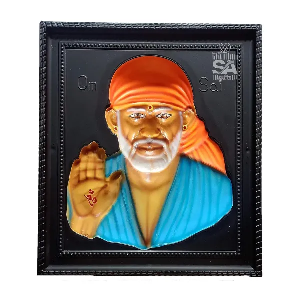 Sai_Amrut_S_A_Gifts_Sai_Baba_3d_Wall_Hanging_Matte_Finish_Photo_Frame_For_H_More