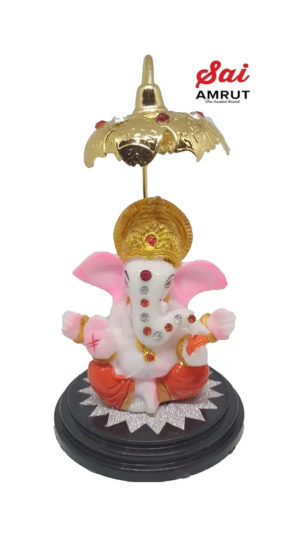 S_A_Gifts_Sai_Amrut_Fiber_Lord_Ganesha_Ganesh_Ganpati_Idol_Murti_Red