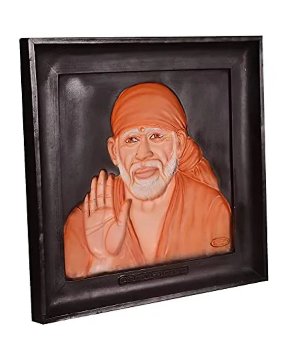 Sai_Amrut_S_A_Gifts_Sai_Baba_3d_Wall_Hanging_Matte_Finish_Photo_Frame