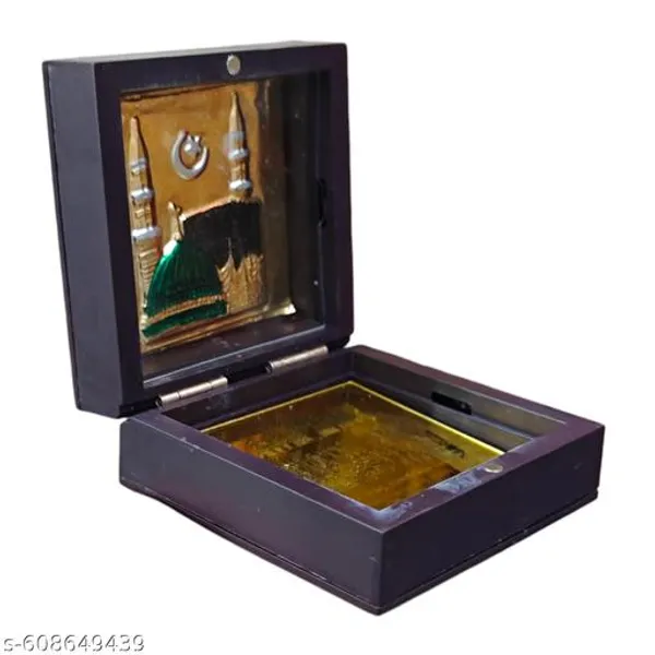 Elegant_Gold_Plated_Islamic_Kalma_Shahada_Decorative_Box_Mecca_Madina_3d_Showpiece