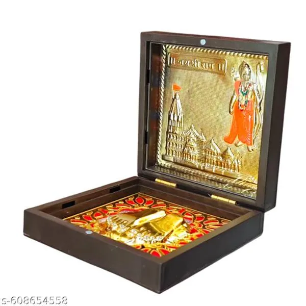 Elegant_Gold_Plated_Ayodhya_Ram_Mandir_Gift_Box_With_Ram_Lalla_Charan_Paduka_Religious_Home_Decor_4x4_Inch_Plastic_Puja_Article