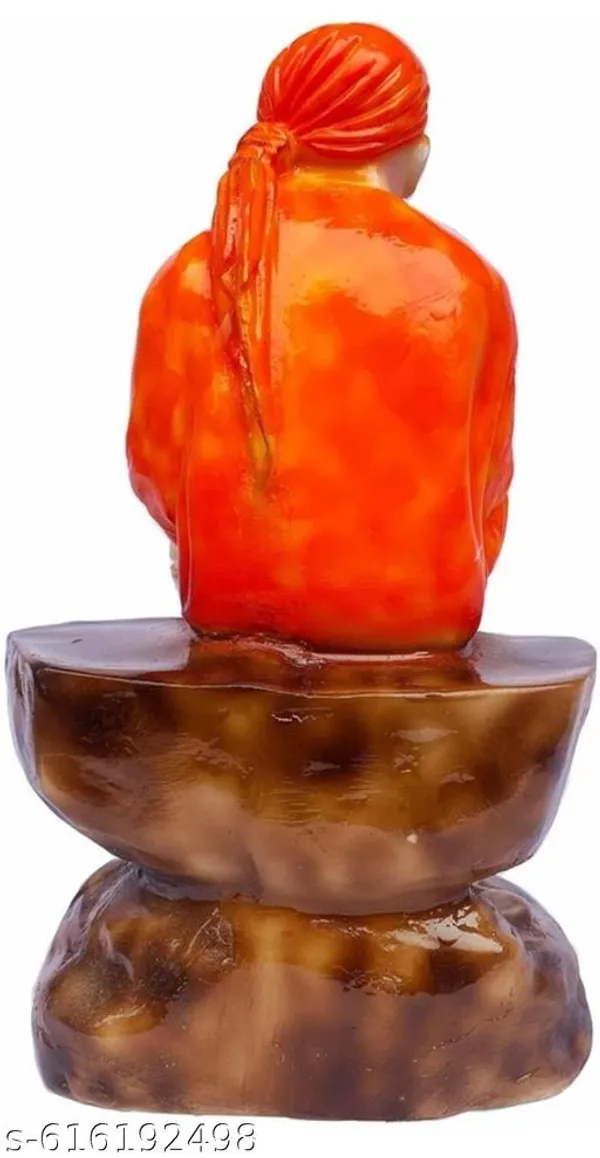 Handpainted_Sai_Baba_Murti_In_Orange_Dress_Durable_Polyresin_God_Idol_For_Pooja_Room_And_Office_Table