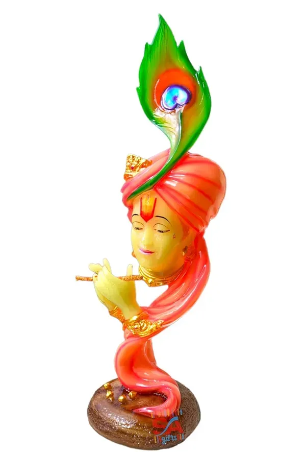 Radium_Marble_Dust_Beautiful_Krishna_With_Flute_Use_In_Pooja_Room_Or_Home