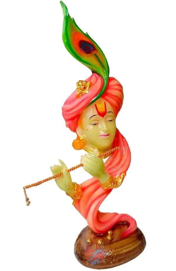 Radium_Marble_Dust_Beautiful_Krishna_With_Flute_Use_In_Pooja_Room_Or_Home