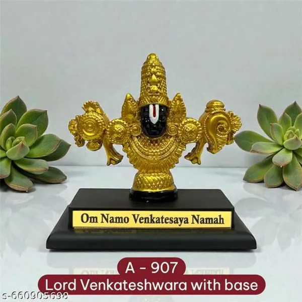 Sai_Amrut_Gifts_Lord_Venkateshwara_Idol_With_Base_Om_Namo_Venkatesaya_Namah_Car_Dashboard_Home_Temple_Decorative_Murti